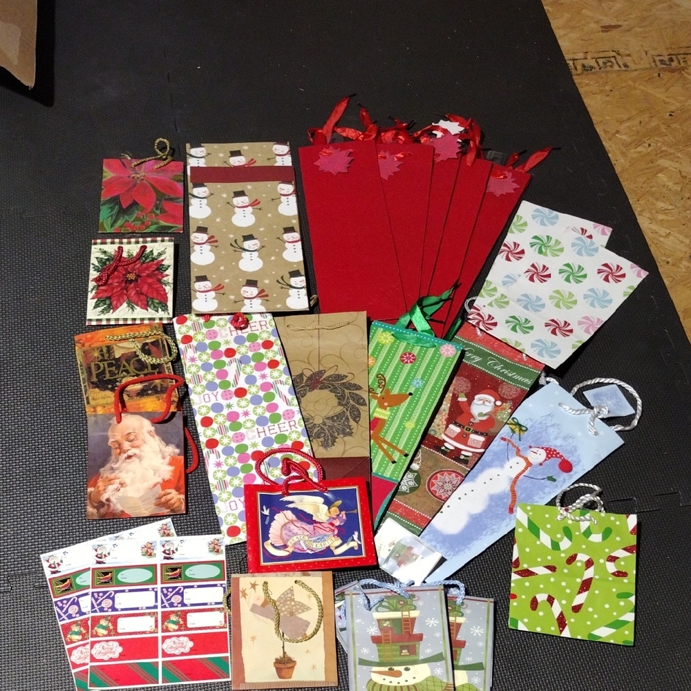 Festive Holiday Gift Bags Set